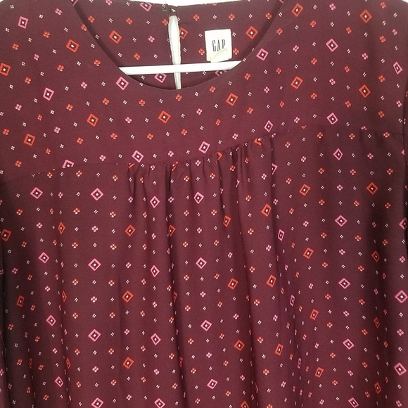 Gap printed long long sleeve blouse size large - Picture 5 of 9